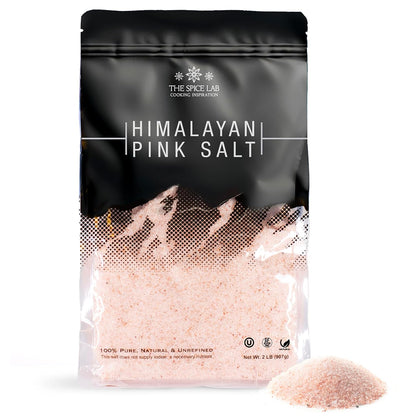 Pink Himalayan Salt - (Fine Grain) - 2 Lb Bag - All Purpose Cooking & Table Salt - Our Salt Will Work in a Salt Shaker - Non GMO, OU Kosher Sea Salt - Nutrient and Mineral Dense for Health - 100% Certified & Tested. by