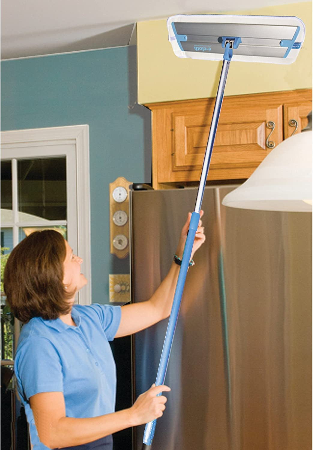 Deep Clean Microfiber Mop - Reusable Mop Pad for Home Cleaning, Hard Floors, Wood, Tile, or Laminate, Machine Washable, Use Wet for Cleaning or Dry for Dusting, No Refills or Spray Needed